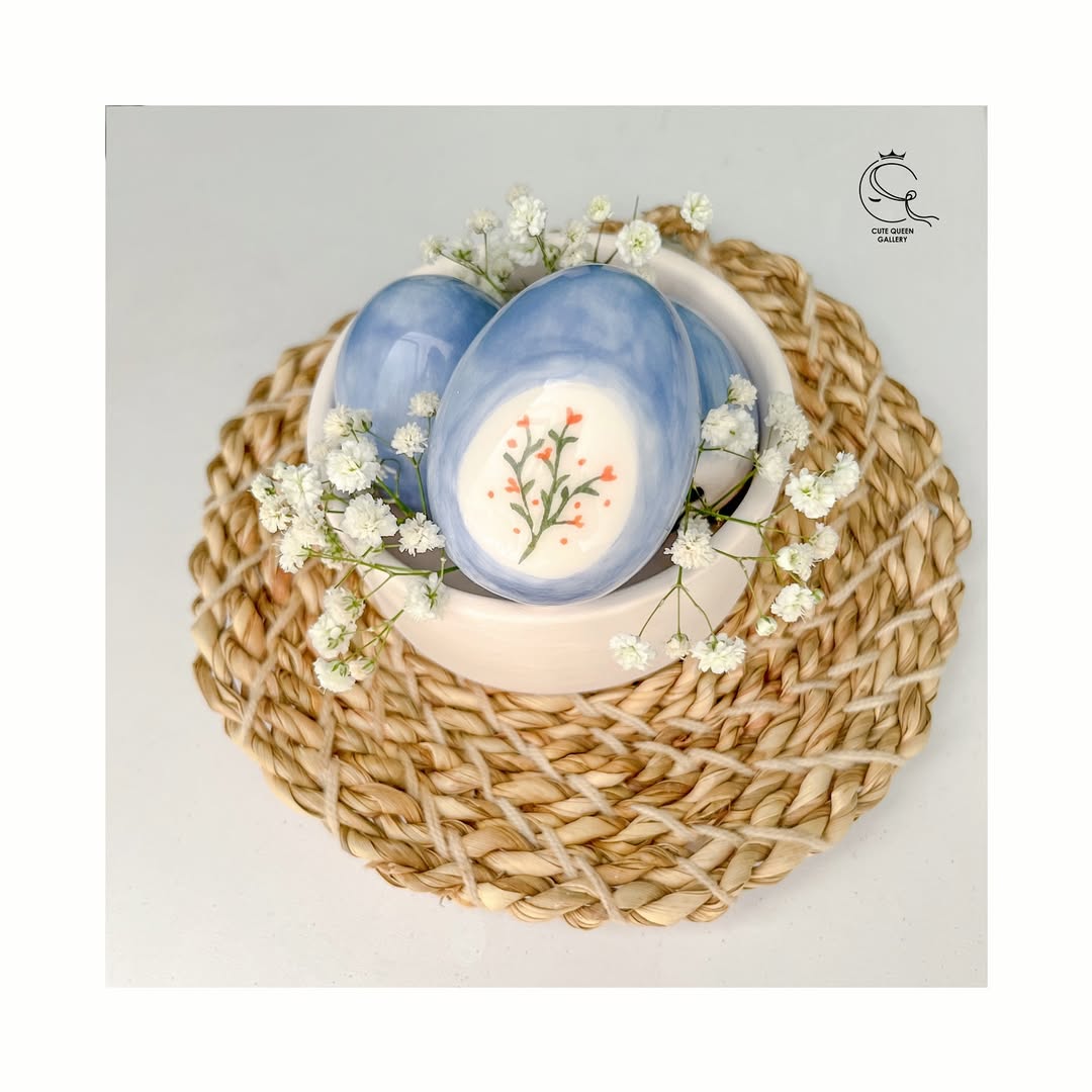 ست تخم مرغ رنگی سرامیکی هفت سین