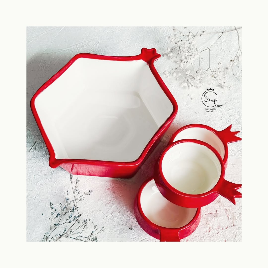 کاسه انار سرامیکی یلدایی